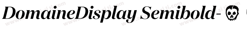 DomaineDisplay Semibold字体转换